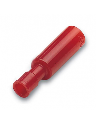 Capicorda cilindrico isolato ad innesto femmina rosso 0,25-1,5 mm2  CEMBRE RF-BF4 confezione 100 pz