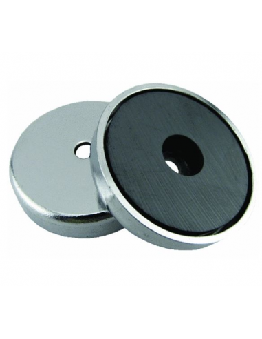 4 Magneti in ferrite diametro 36 mm capacità' 7,2 Kg