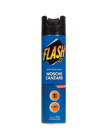 Insetticida spray FLASH 22 contro mosche e zanzare 250 ml