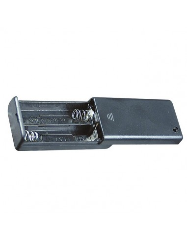Portabatterie a 2 celle per pile stilo AA-UM3 con interruttore connessione con fili