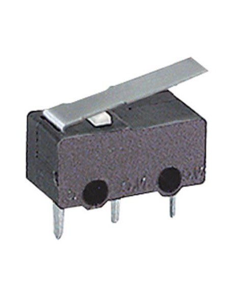 Microdeviatore 1A-125V fine corsa con leva corta per circuiti stampati
