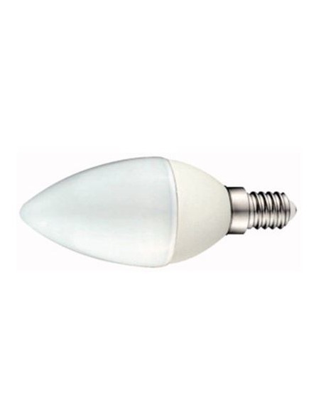 Lampada a led 5,5W bianco caldo E14 a candela diametro 37 mm