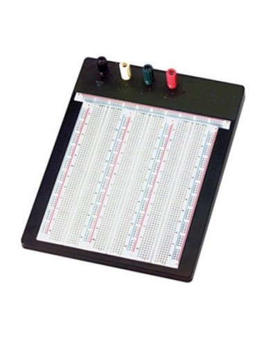 Piastra 2390 contatti per circuiti sperimentali componibile con morsetti Bread-Board