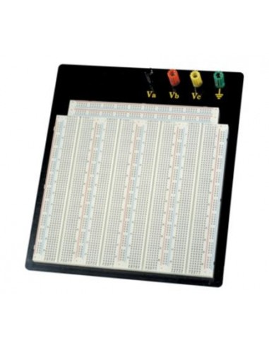 Piastra 3220 contatti per circuiti sperimentali componibile con morsetti Bread-Board